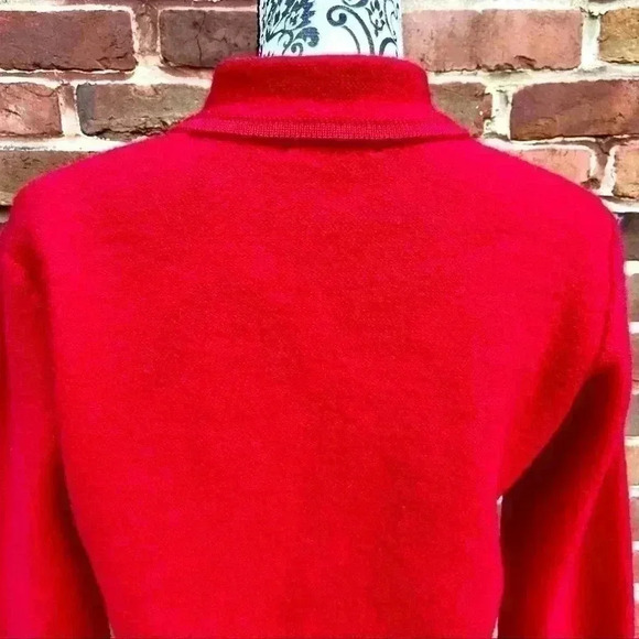 KAREN SCOTT 100% Wool Australian Button Long Sleeve Cardigan Sweater Size M - Picture 8 of 8
